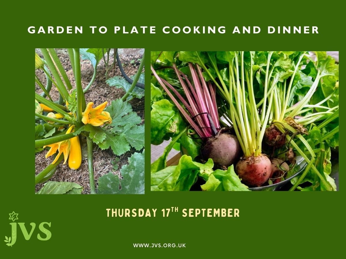 Garden to plate cooking and dinner 17th September